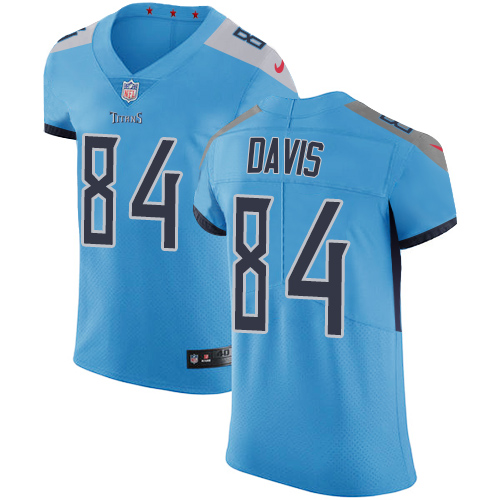 Nike Titans #84 Corey Davis Light Blue Team Color Men's Stitched NFL Vapor Untouchable Elite Jersey